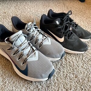 Nike Women’s Athletic Shoes - Gray and Black (2pairs)